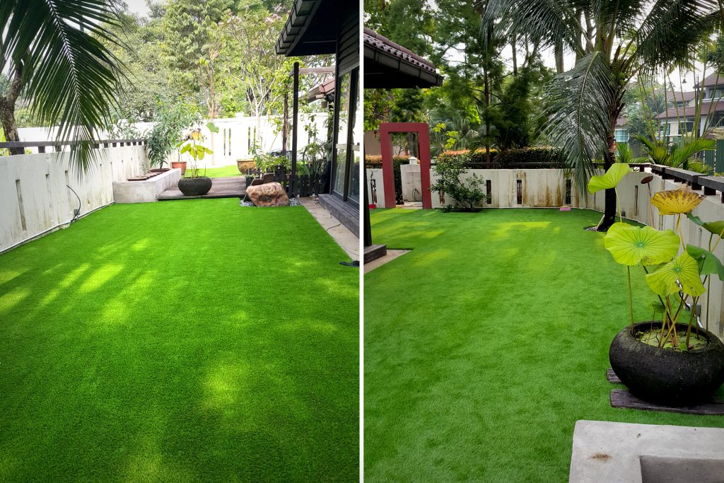 coloured artificial grass